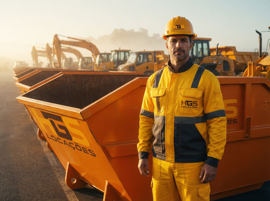 Locação de caçambas para obras